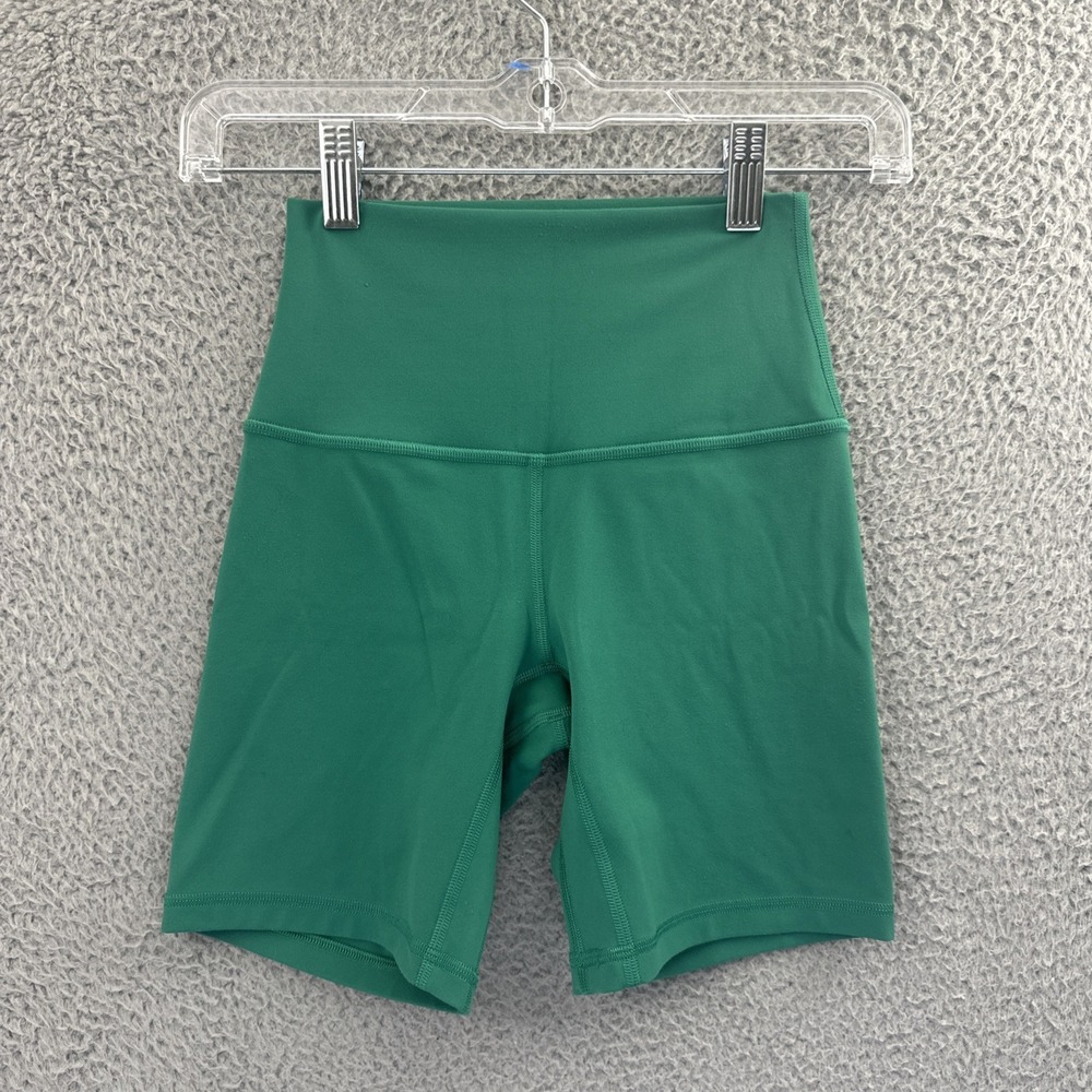 Lululemon Align High Rise Shorts 6" Green Athletic Athleisure‎ Yoga Women's 2